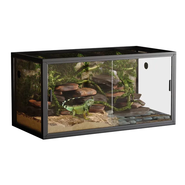 Reptile Terrarium 120 gallon black
