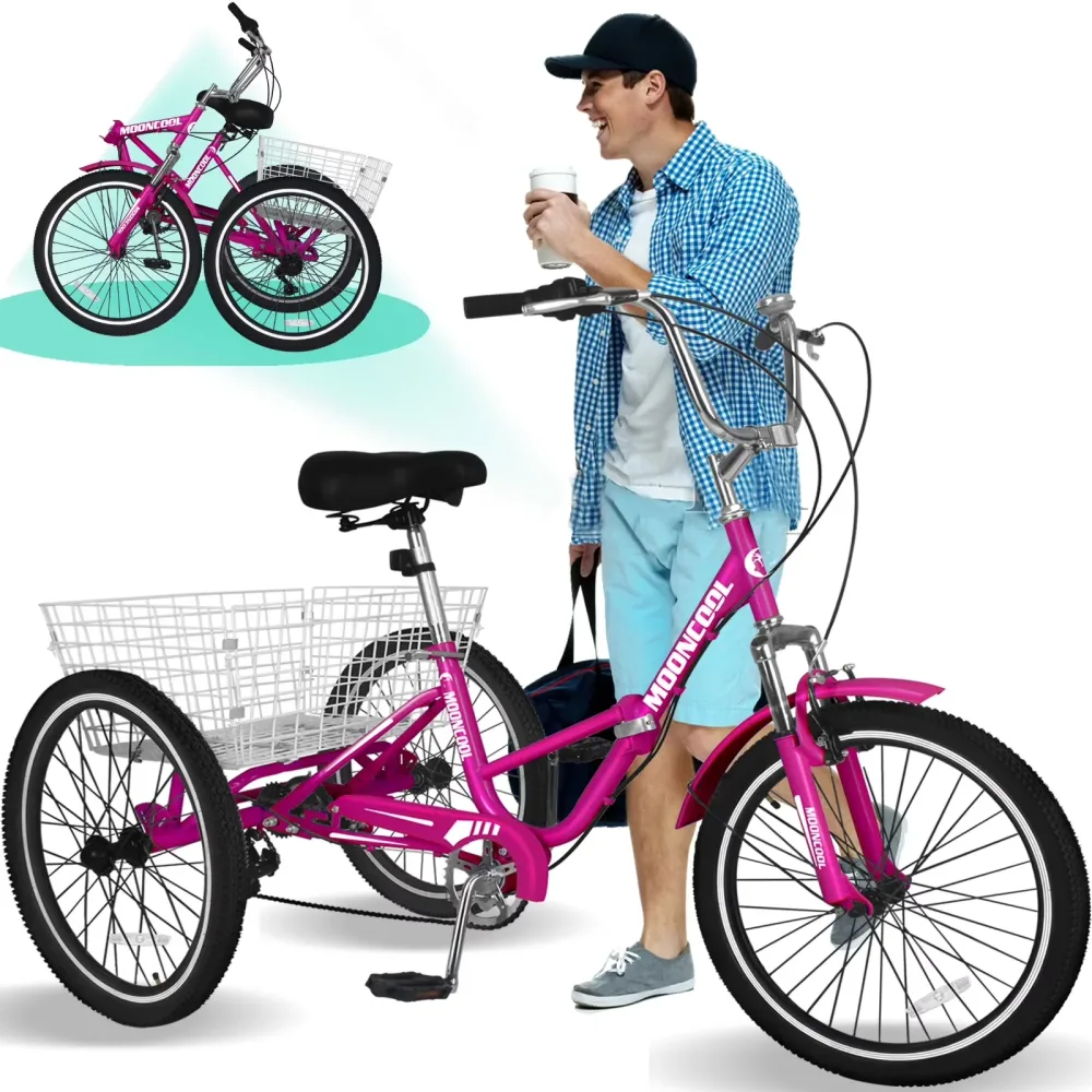 Three Wheel 20" folding red