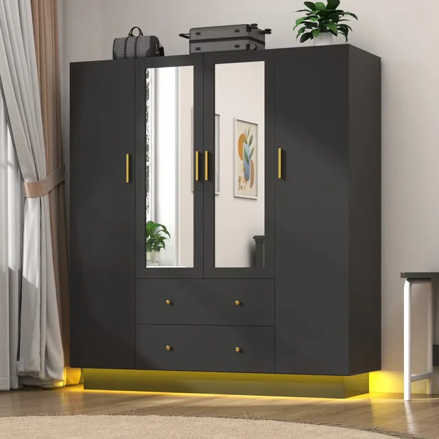 Mirror 70" led black