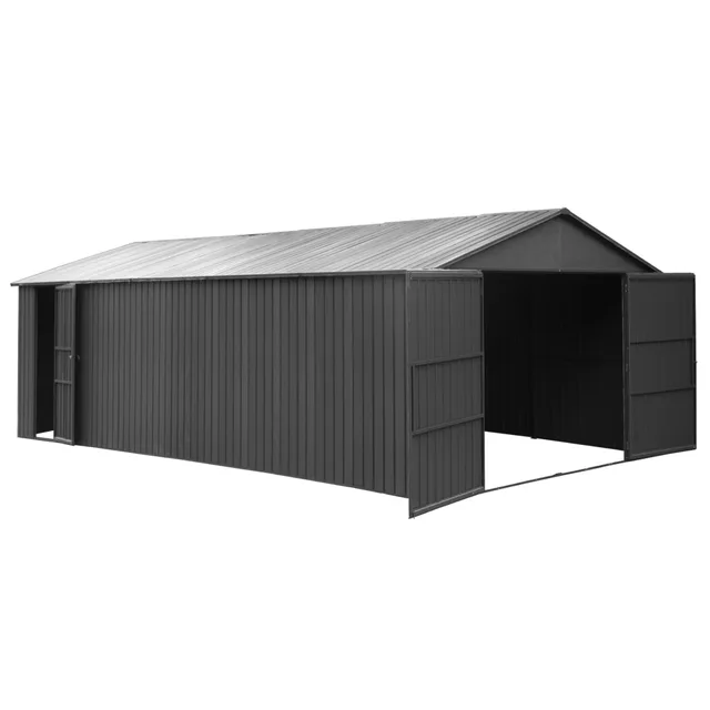 Metal Carport grey 25 ft 20 ft
