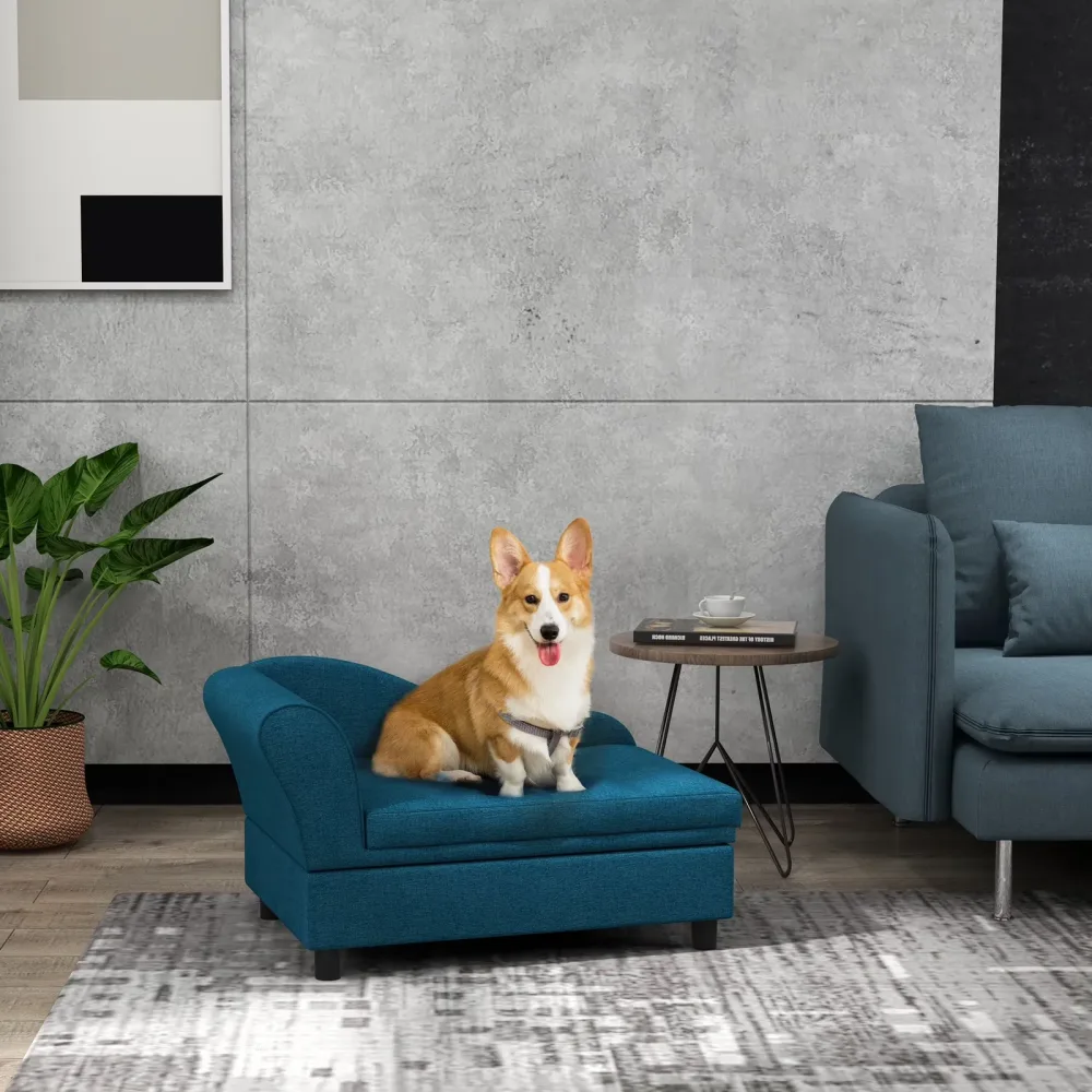 Pet Sofa blue portable
