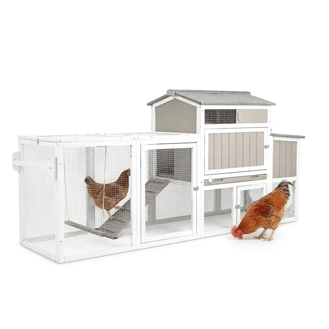 Chicken Coop 77.4" gray 25.59"