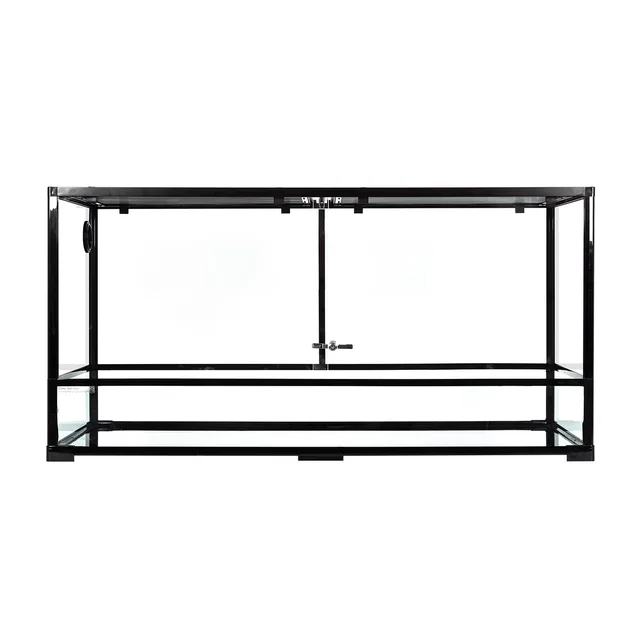 Reptile Glass 120 gallon black white