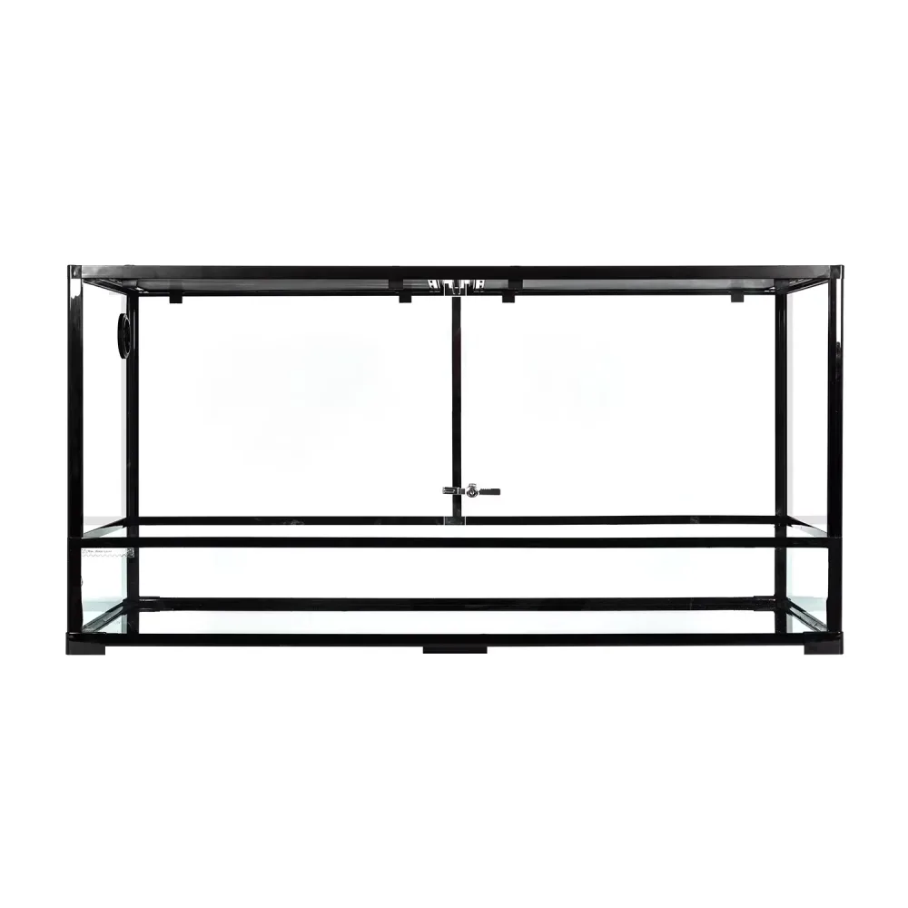 Reptile Glass 120 gallon black white