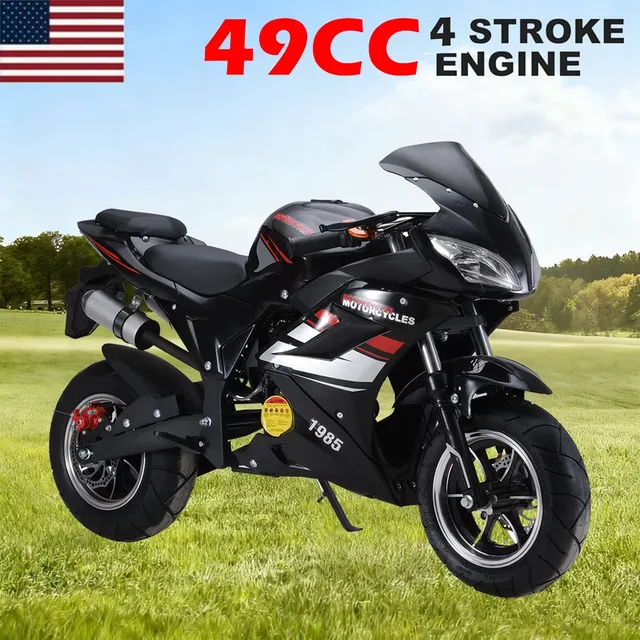 Motorcycle black 170 lbs 40in