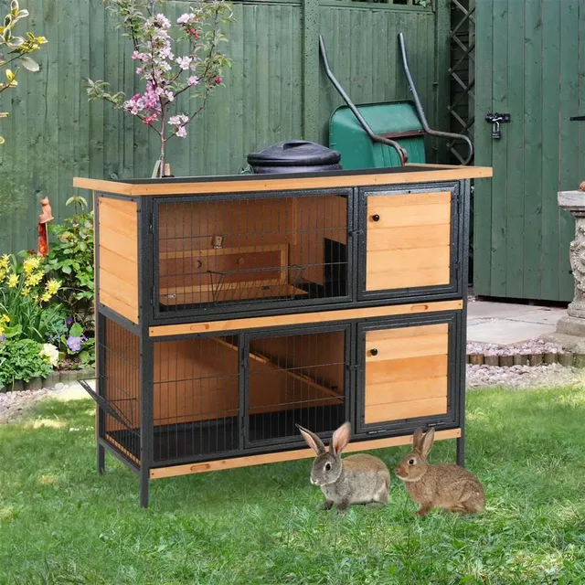 Rabbit Hutch 48" beige 19.75"