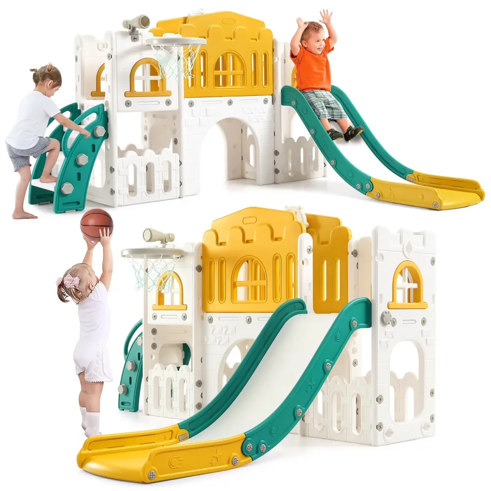 Toy Storage orange green 8 in