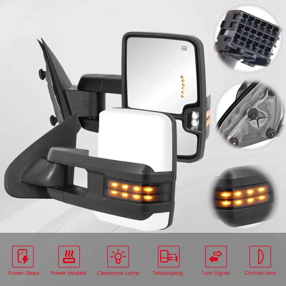 Mirror white telescoping