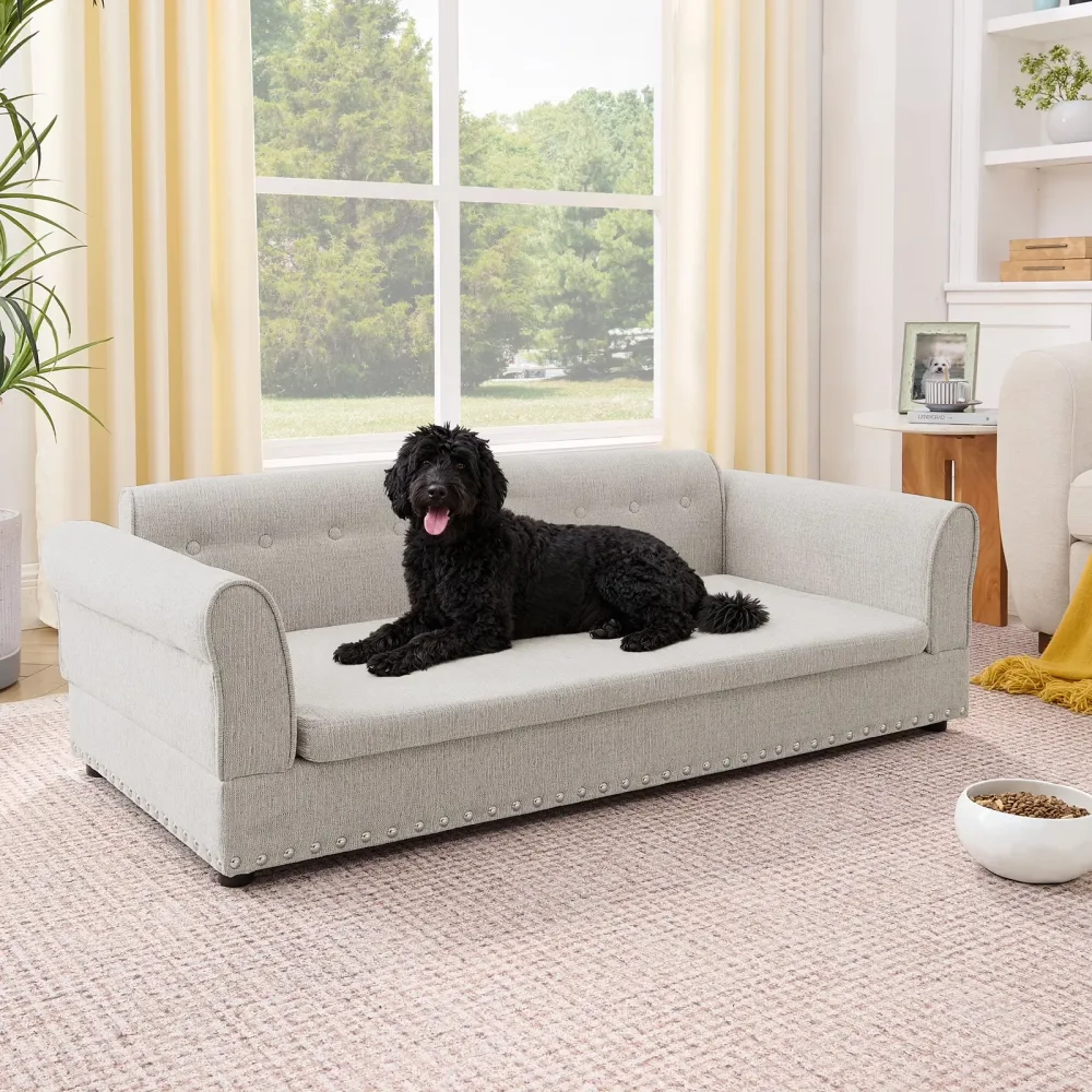Pet Sofa green beige portable