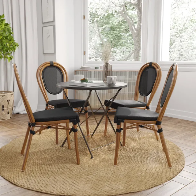 Chair black white 400 lbs