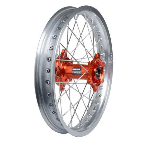 Complete Wheel silver orange 6 lb