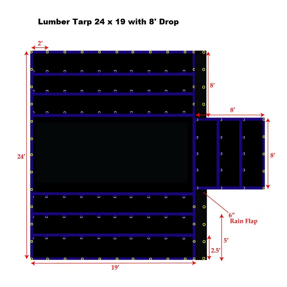 Truck Tarp 24' 19' 8'