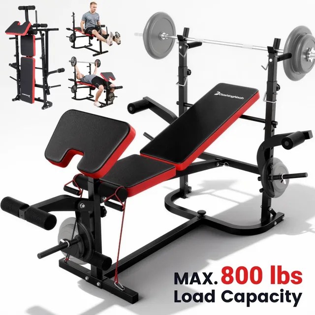 Weight Bench 800lb foldable black