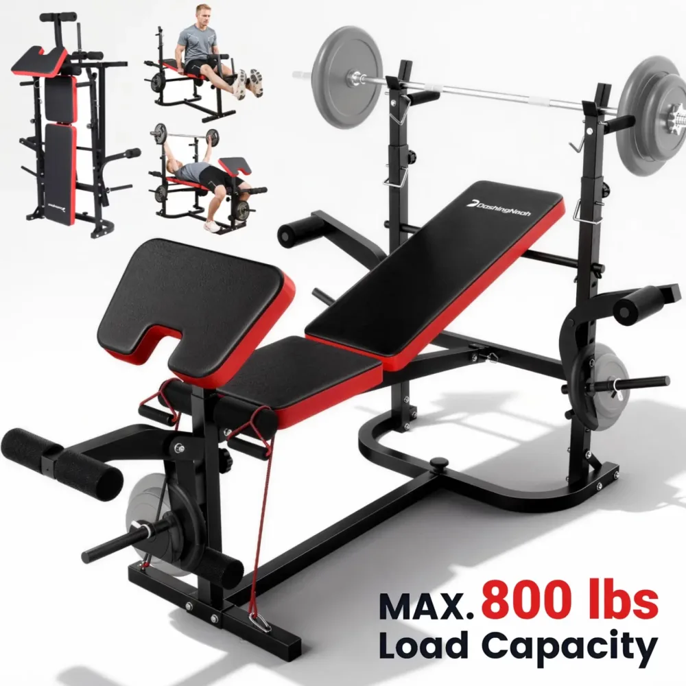 Weight Bench 800lb foldable black
