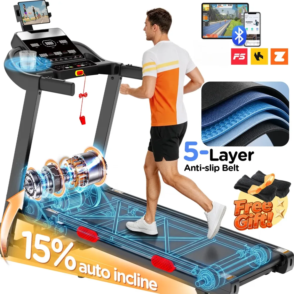 Treadmill 3.9hp 300 lbs folding