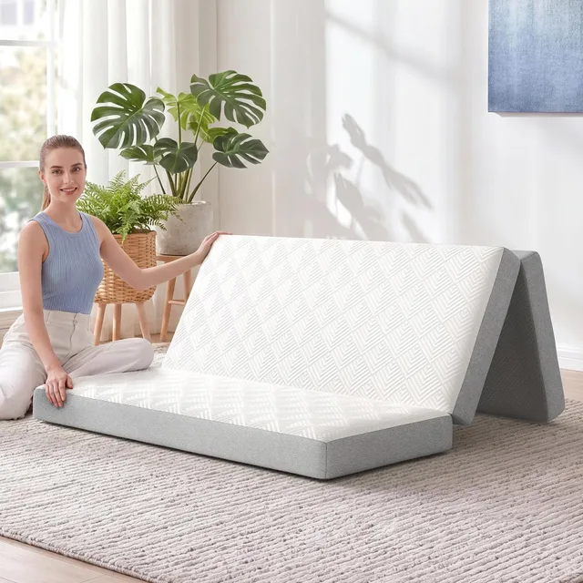 Mattress 4 inch foldable portable