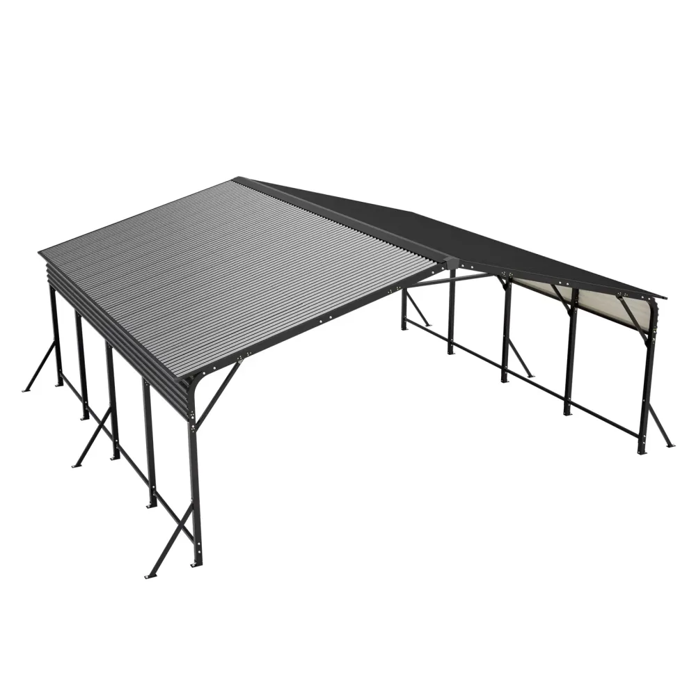 Steel Carport waterproof black 244 inches
