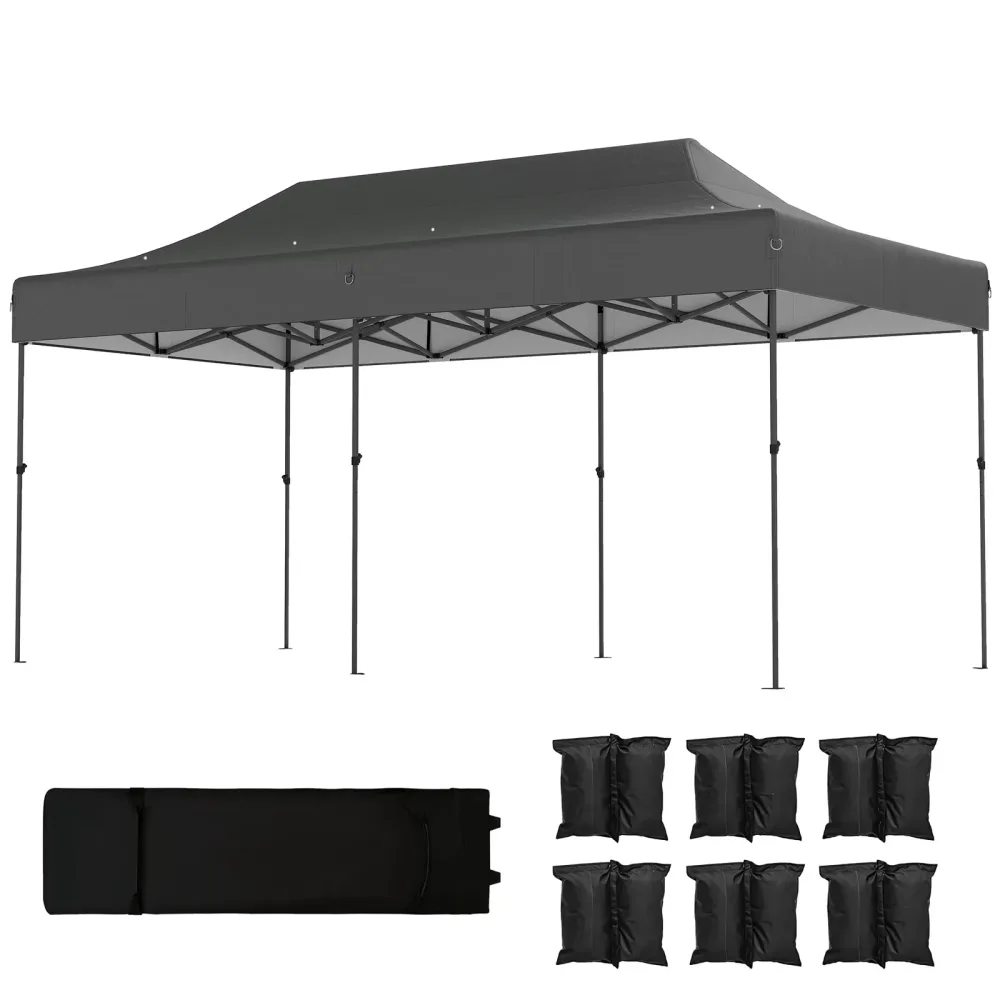 Canopy Shelter 20 ft portable gray