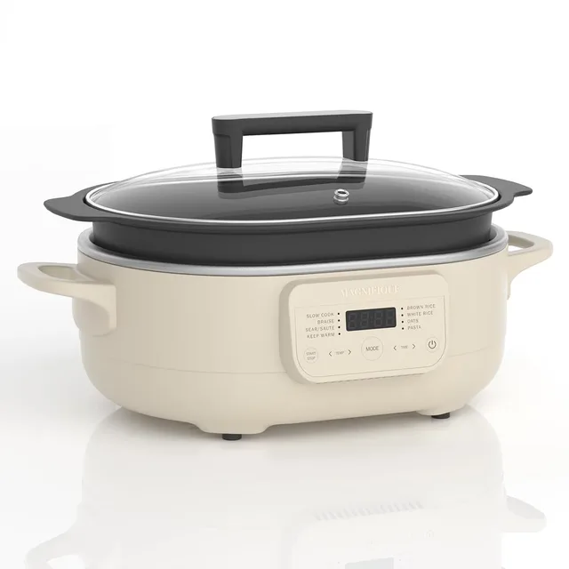 Dutch Oven 6 quart brown white