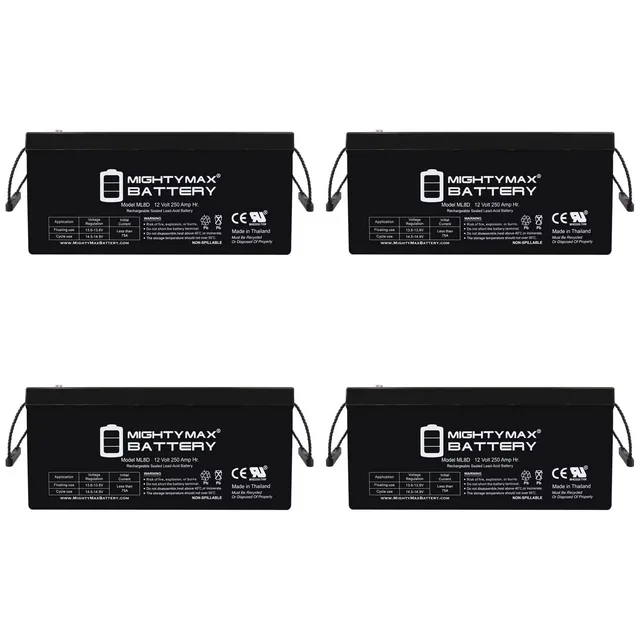 Battery 12v 4 pack 12 volt