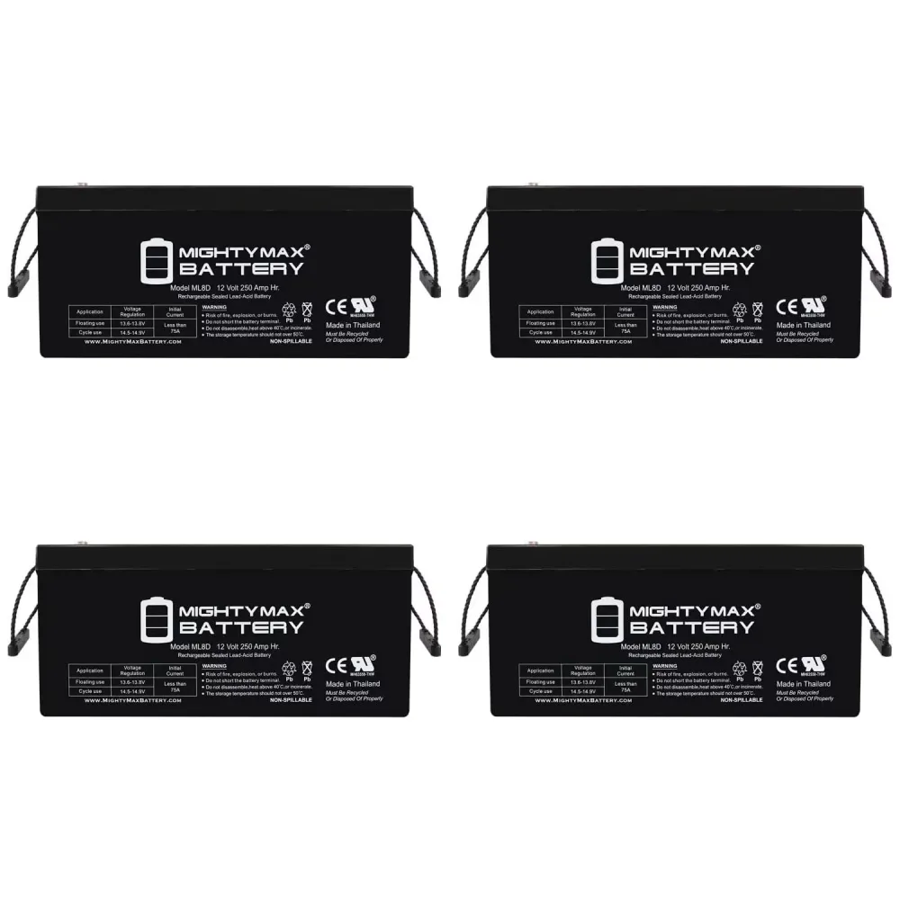 Battery 12v 4 pack 12 volt
