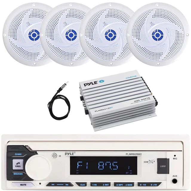 Bluetooth Amplifier 5.25" 180w 4 channel