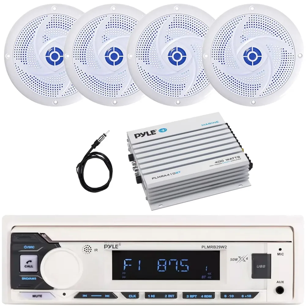 Bluetooth Amplifier 5.25" 180w 4 channel