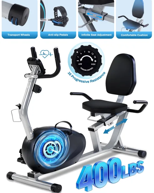 Exercise Bike 400lb adjustable 400 pounds
