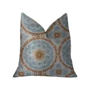 Throw Pillow 26 in orange blue