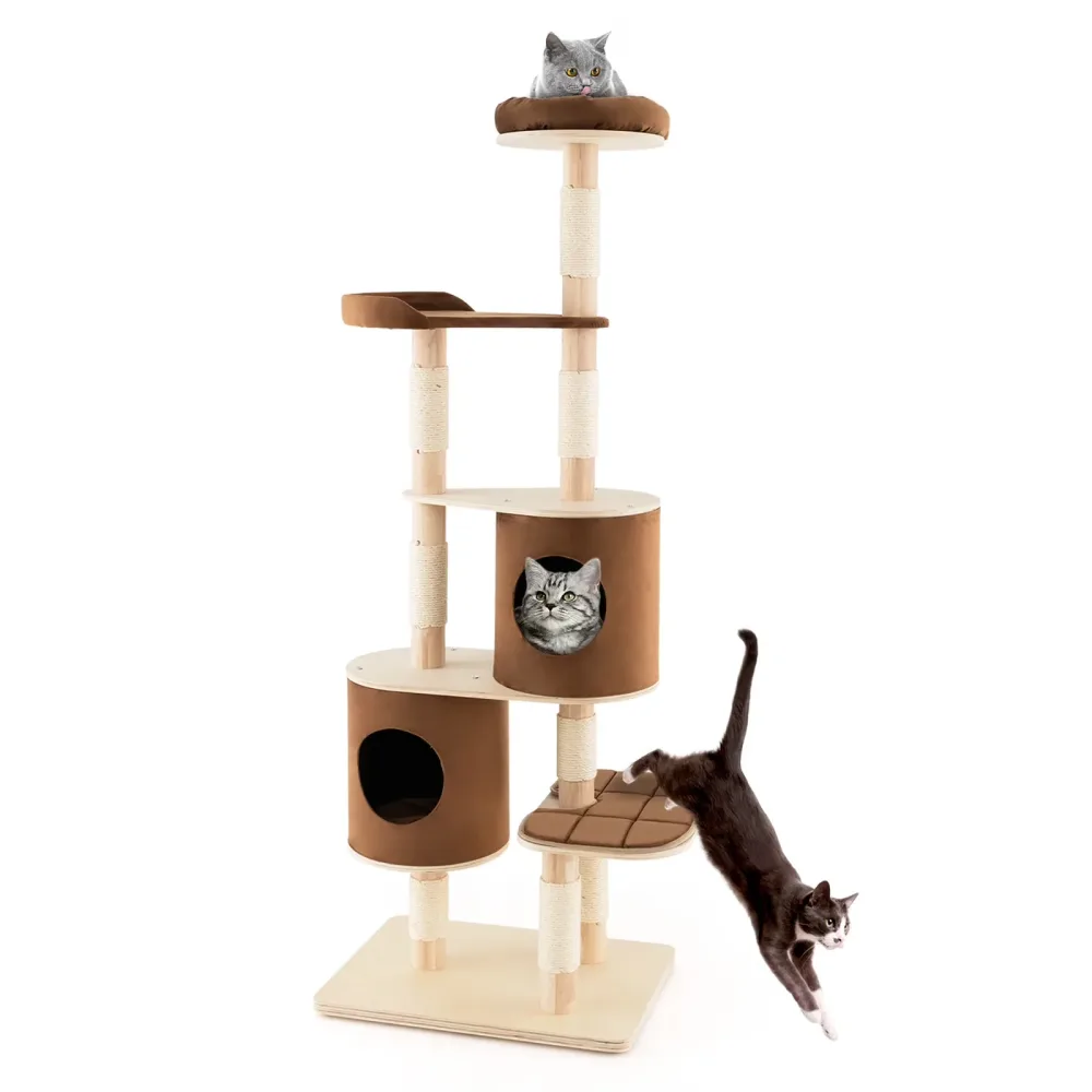 Furniture & Enrichment 75' brown 35 lbs