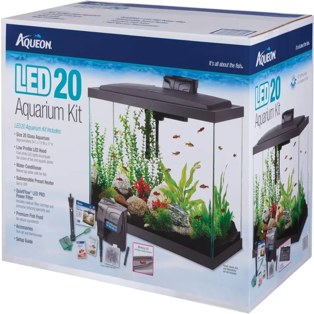 Tanks & Equipment 20 gallon led black