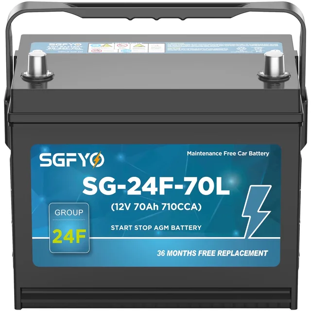 Battery 12v 8.78 inches 1 pair