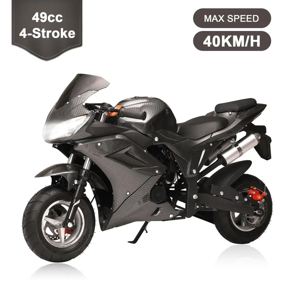 Motorcycle 441lbs black 47.2 inches