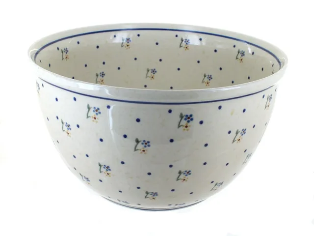 Bowl blue 6 inches green