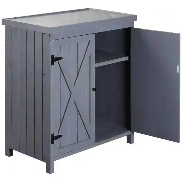 Garden Storage gray 31.5" 17.75"