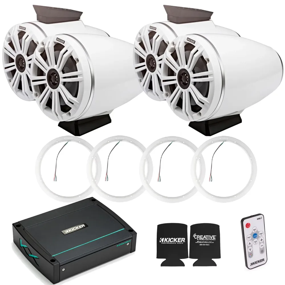 Marine Amplifier 6.5" 2 pair led