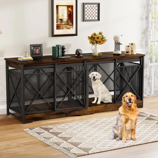Dog Crate 78 inch brown 38.95"