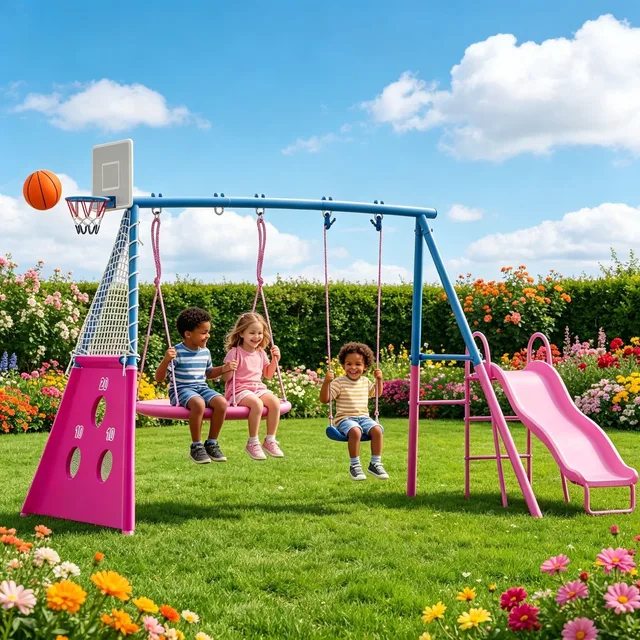 Hoop Soccer blue 650 lbs heavy-duty
