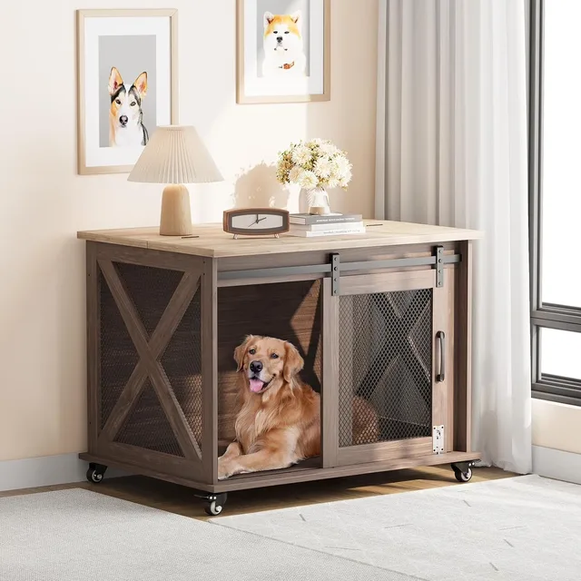 Dog Crate 37" brown