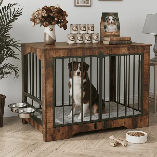 Dog Crate 37in heavy-duty brown