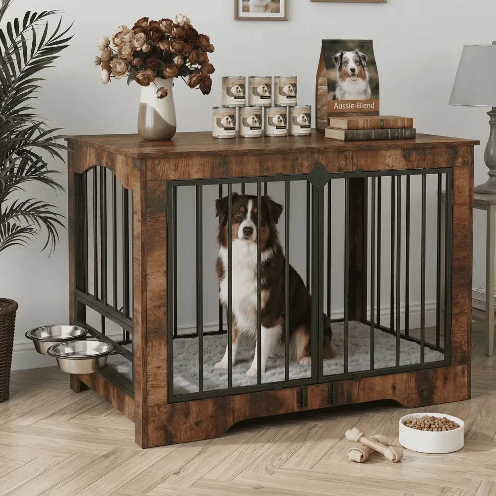 Dog Crate 37in heavy-duty brown