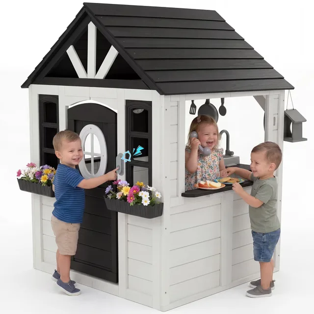Play Kitchen black white