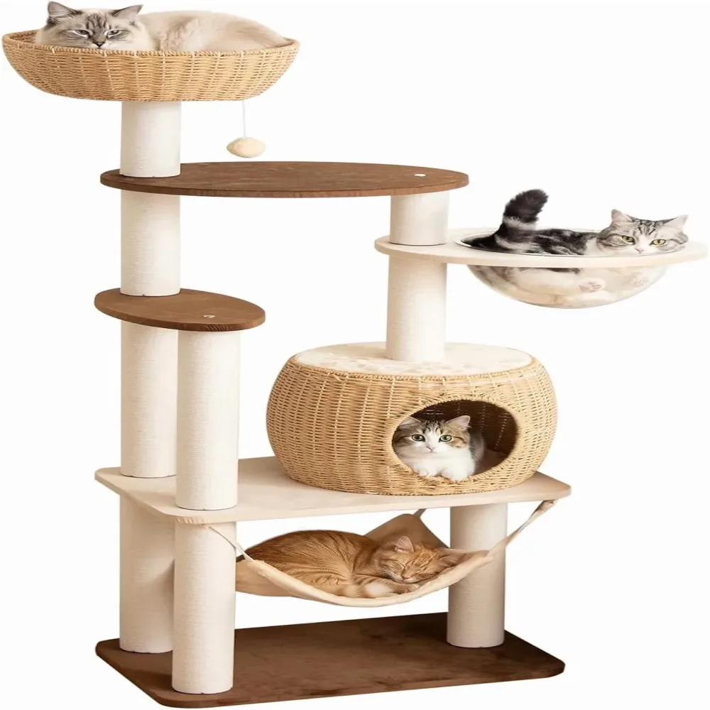 Cat Bed 56.7 inch brown
