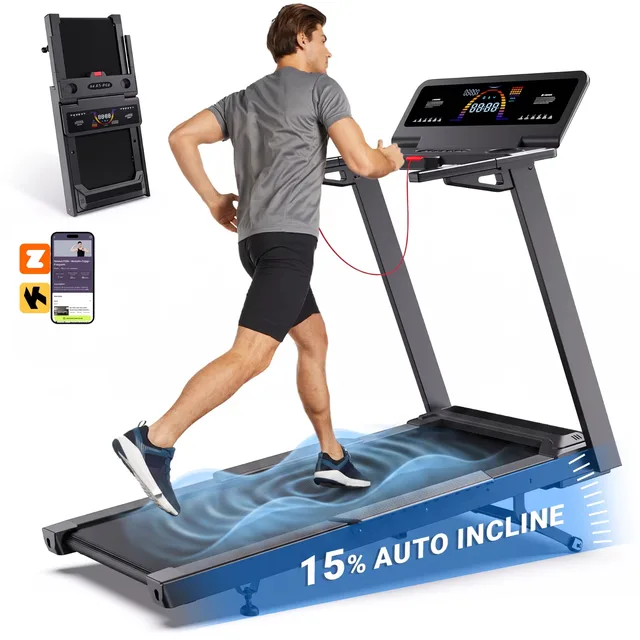 Treadmill Auto 5.0hp 500 lbs bluetooth