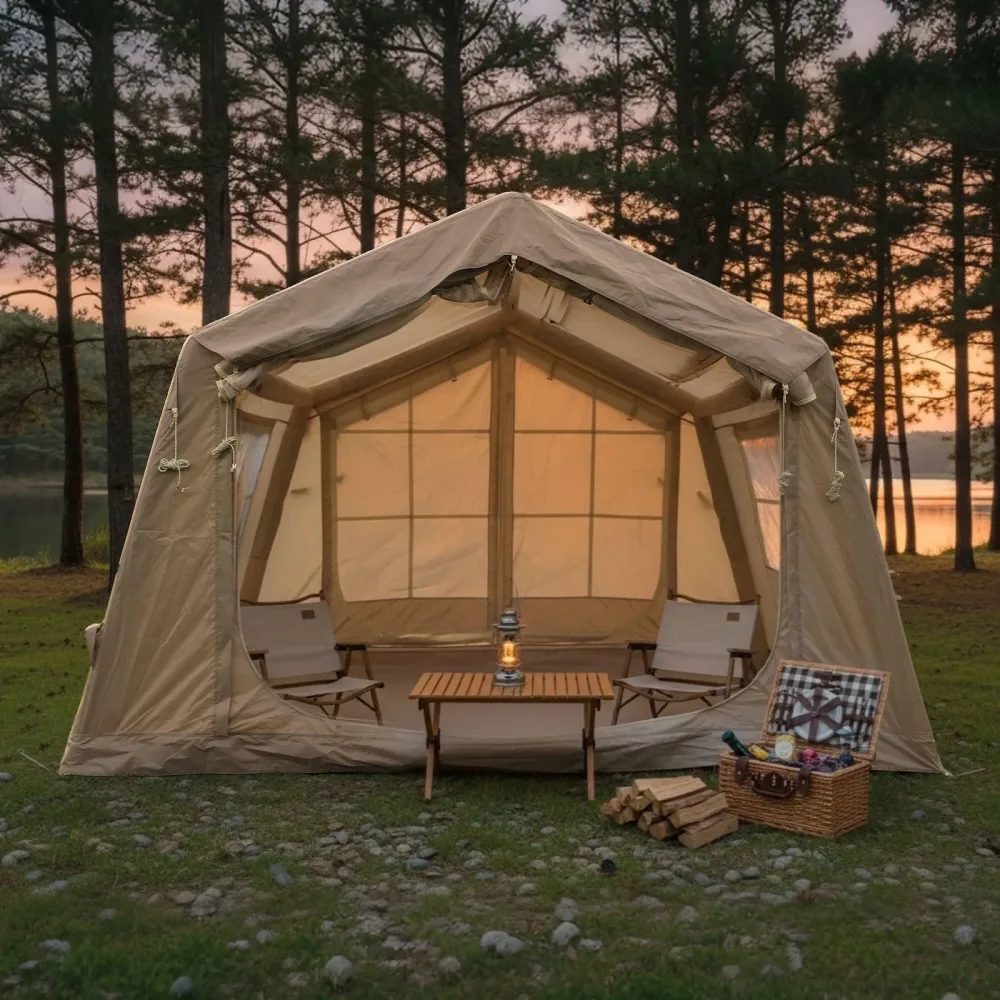 Tent Waterproof 8 person beige