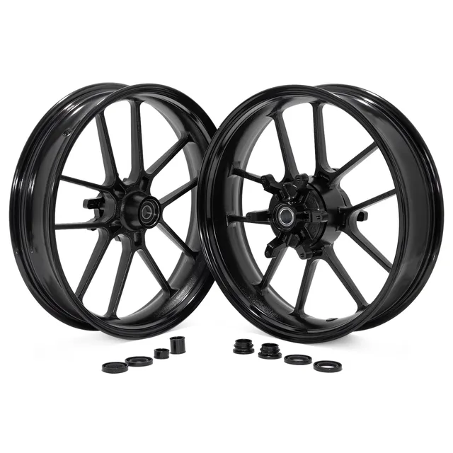 Wheel 17 inch red black