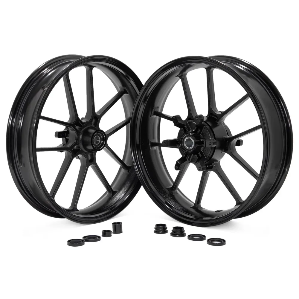 Wheel 17 inch red black