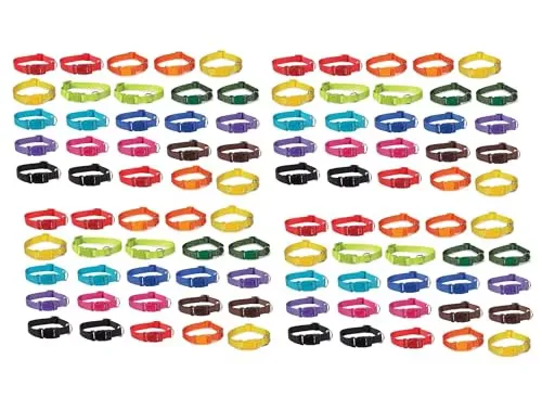 Dog Collars 100 pack adjustable 10 inch