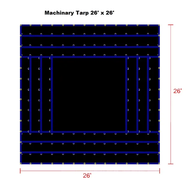 Truck Tarp 26' 18 oz 2 feet