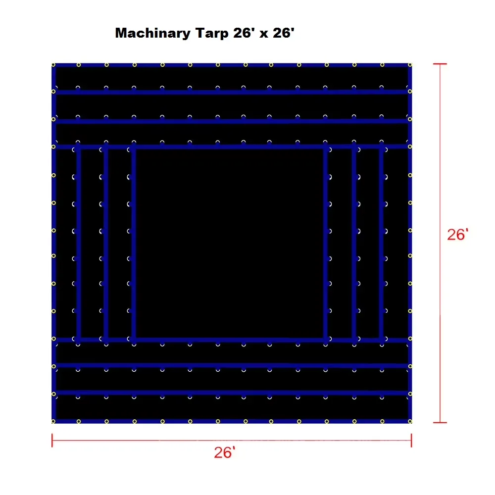 Truck Tarp 26' 18 oz 2 feet